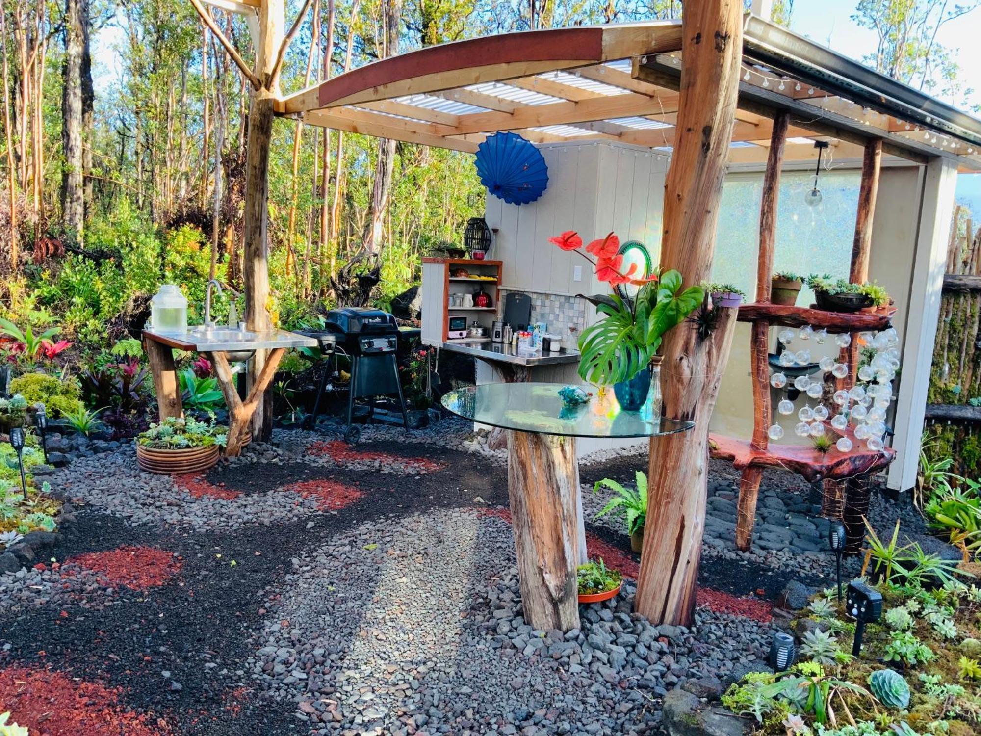 Exotic Garden Cottage At Amazing Volcano Fissure Mountain View Eksteriør billede