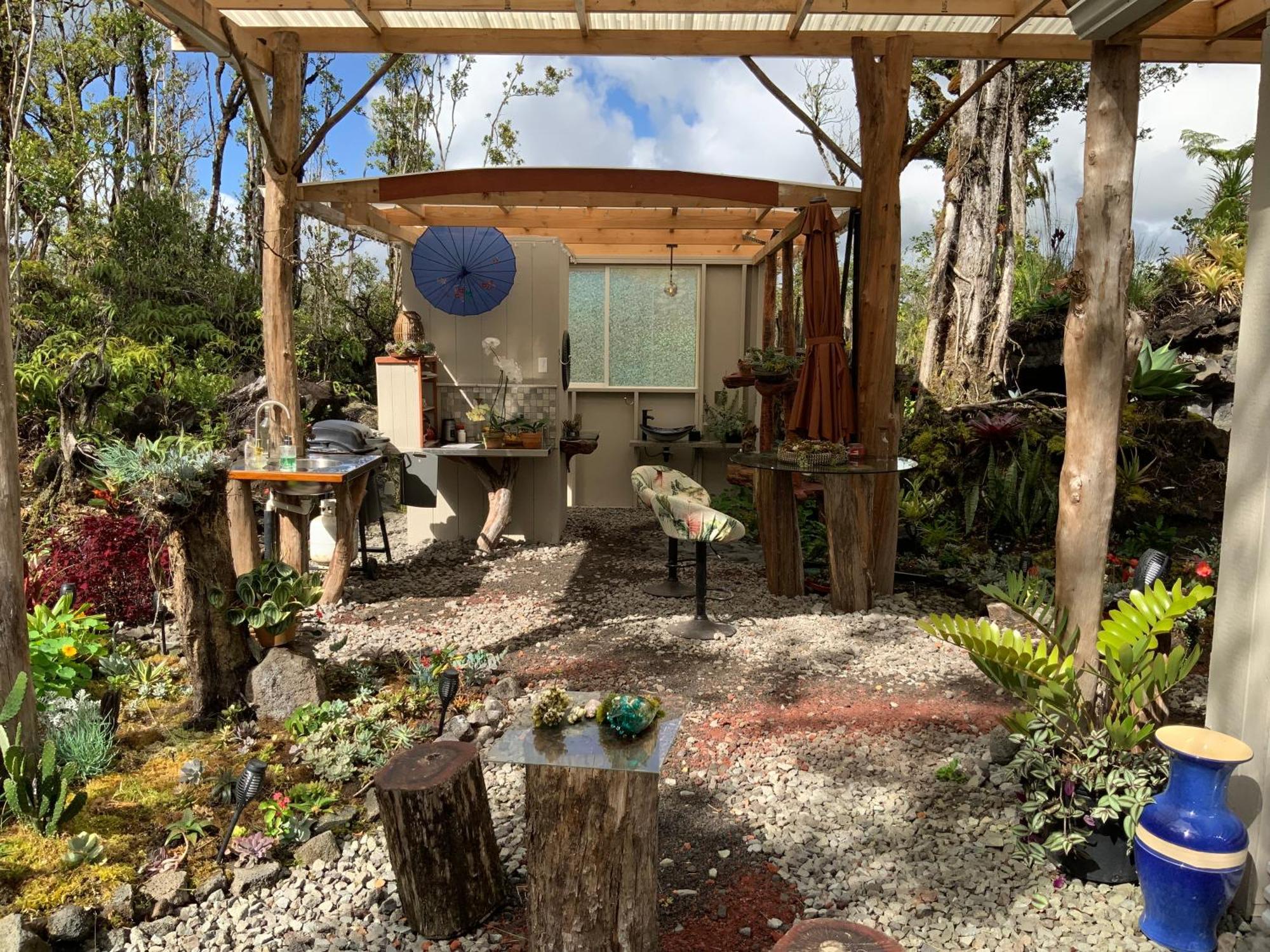 Exotic Garden Cottage At Amazing Volcano Fissure Mountain View Eksteriør billede